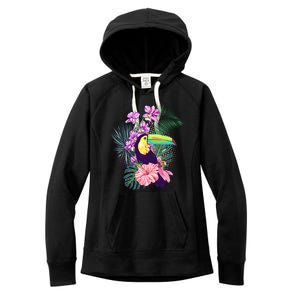 Cute Tropical Toucan Bird Women's Fleece Hoodie