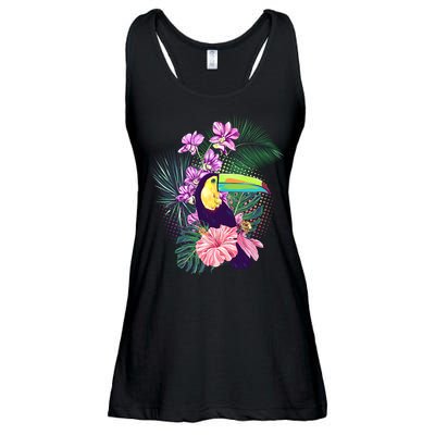 Cute Tropical Toucan Bird Ladies Essential Flowy Tank