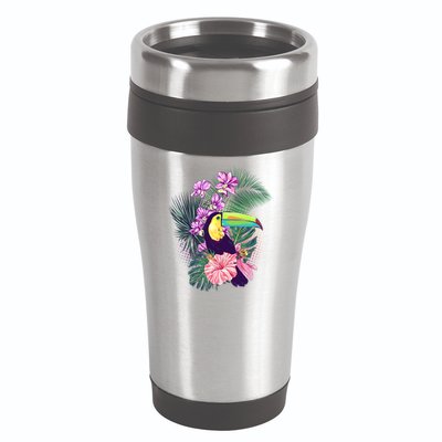 Cute Tropical Toucan Bird 16oz Travel Tumbler