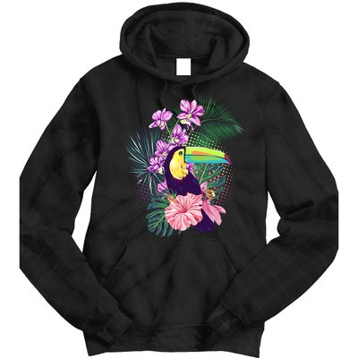 Cute Tropical Toucan Bird Tie Dye Hoodie