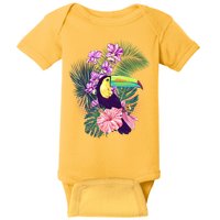 Cute Tropical Toucan Bird Baby Bodysuit