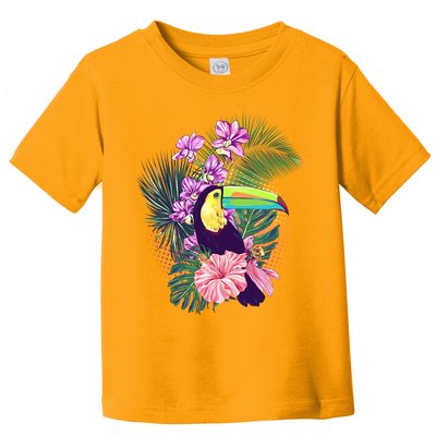 Cute Tropical Toucan Bird Toddler T-Shirt