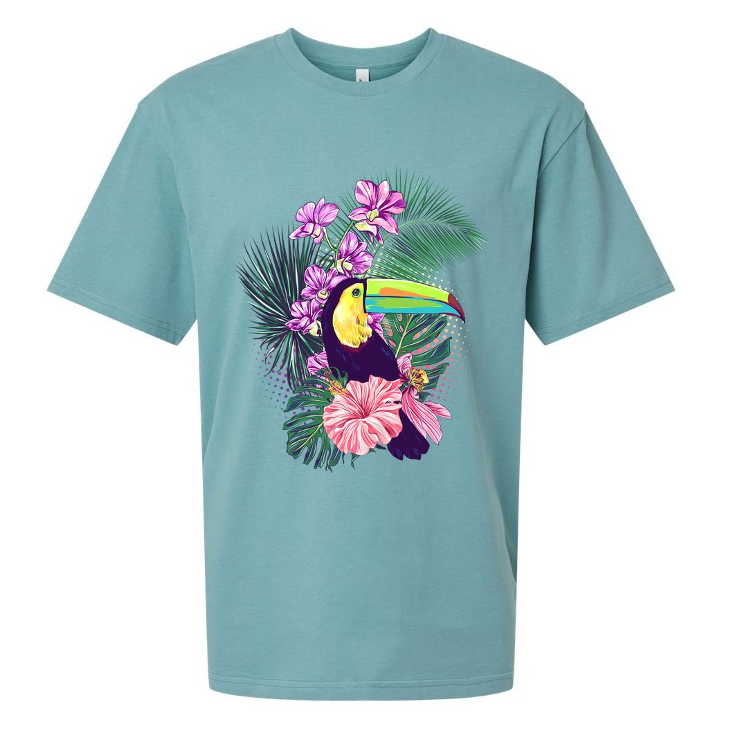 Cute Tropical Toucan Bird Sueded Cloud Jersey T-Shirt