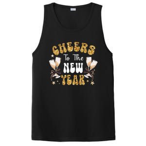 Cheers To The New Year 2024 Champagne Happy New Year 2024  PosiCharge Competitor Tank