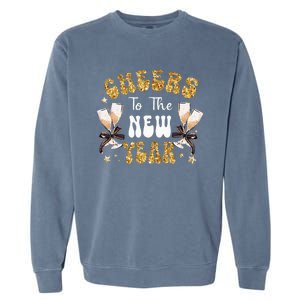 Cheers To The New Year 2024 Champagne Happy New Year 2024  Garment-Dyed Sweatshirt