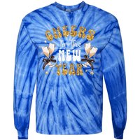 Cheers To The New Year 2024 Champagne Happy New Year 2024  Tie-Dye Long Sleeve Shirt