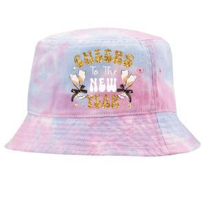 Cheers To The New Year 2024 Champagne Happy New Year 2024  Tie-Dyed Bucket Hat