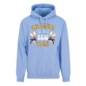 Cheers To The New Year 2024 Champagne Happy New Year 2024  Unisex Surf Hoodie