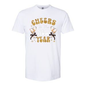 Cheers To The New Year 2024 Champagne Happy New Year 2024  Softstyle CVC T-Shirt