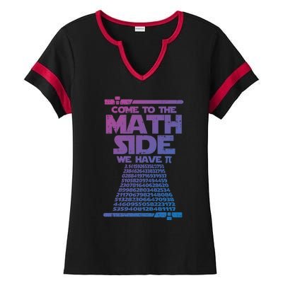 Come To The Math Side We Have Pi Gift 3 14 Day Math Geek Gift Ladies Halftime Notch Neck Tee