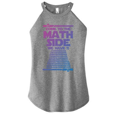 Come To The Math Side We Have Pi Gift 3 14 Day Math Geek Gift Women’s Perfect Tri Rocker Tank