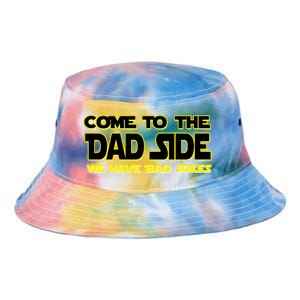 Come To The Dad Side We Have Bad Jokes Tie Dye Newport Bucket Hat