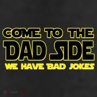 Come To The Dad Side We Have Bad Jokes 7 Panel Mesh Trucker Snapback Hat