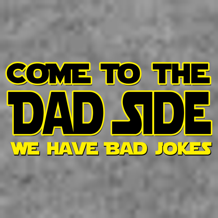 Come To The Dad Side We Have Bad Jokes Women's Crop Top Tee