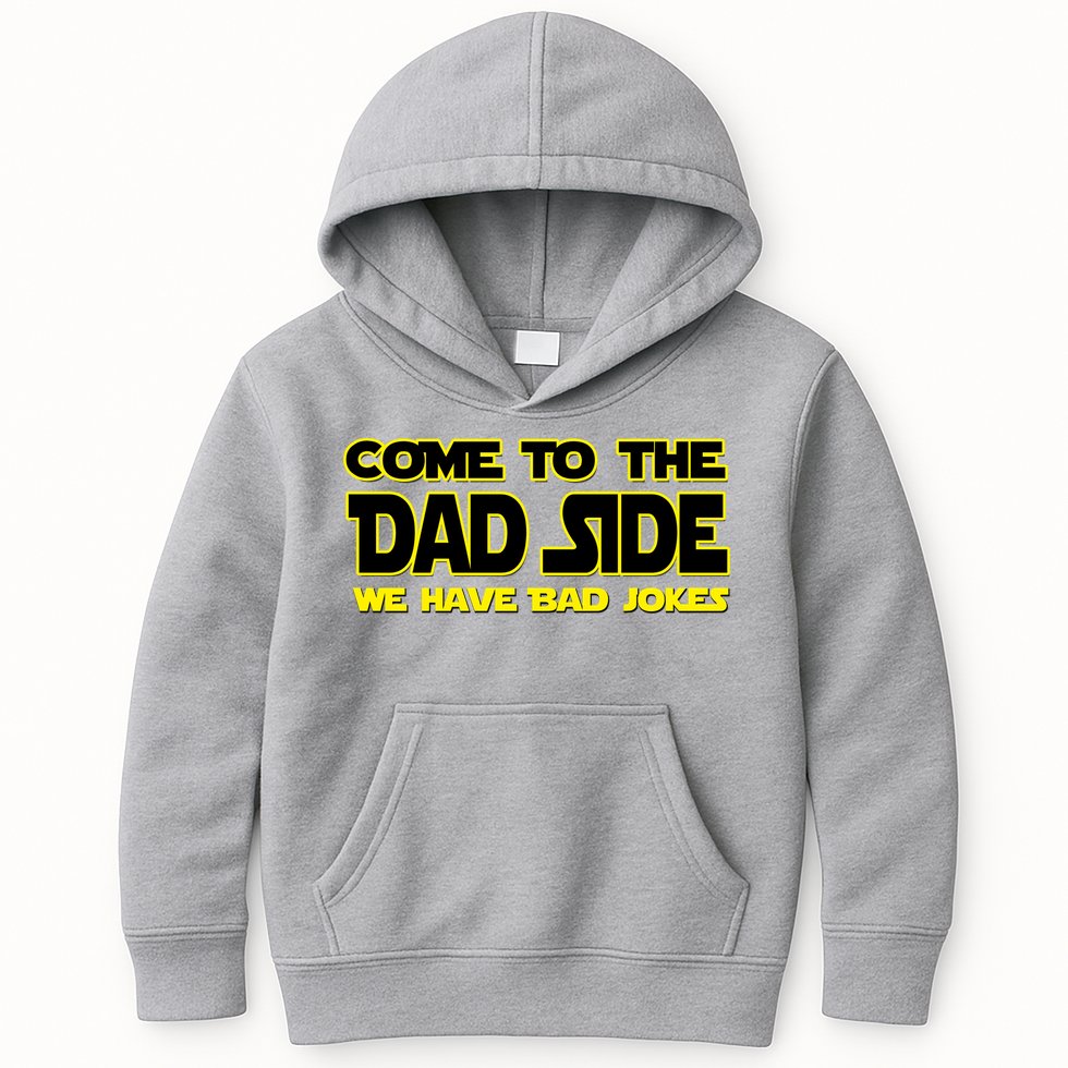 Come To The Dad Side We Have Bad Jokes Kids Hoodie