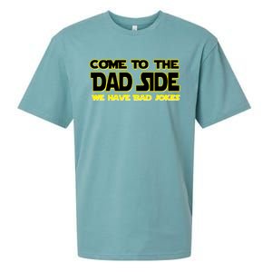 Come To The Dad Side We Have Bad Jokes Sueded Cloud Jersey T-Shirt