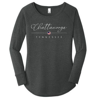 Chattanooga Tennessee Tn On Chattanooga Women's Perfect Tri Tunic Long Sleeve Shirt