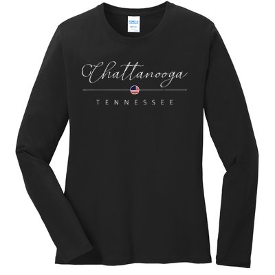 Chattanooga Tennessee Tn On Chattanooga Ladies Long Sleeve Shirt