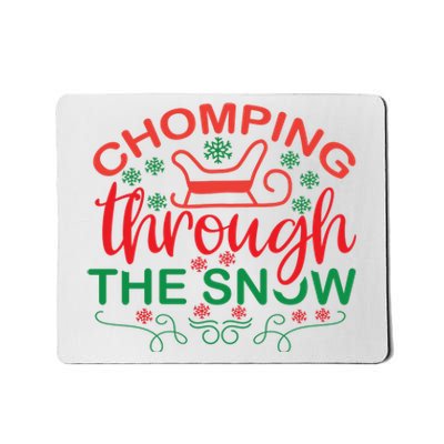 Chomping Through The Snow Mousepad