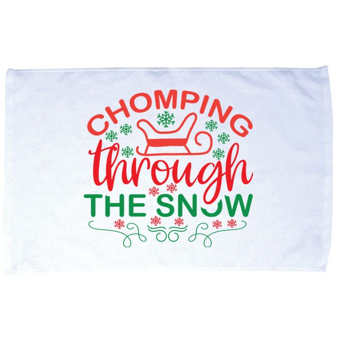 Chomping Through The Snow Microfiber Hand Towel