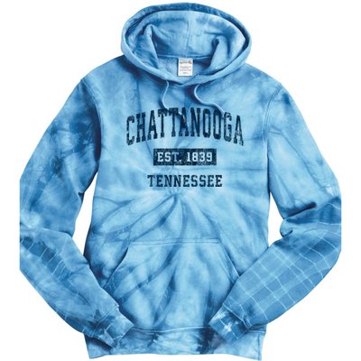 Chattanooga Tennessee Tn Vintage Sports Tie Dye Hoodie