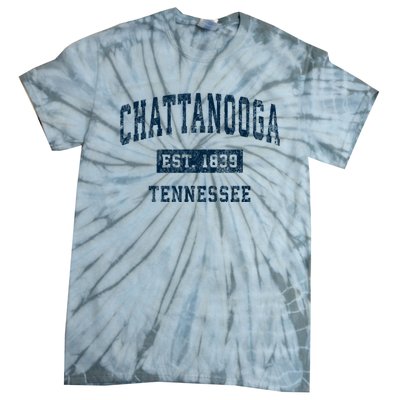 Chattanooga Tennessee Tn Vintage Sports Tie-Dye T-Shirt