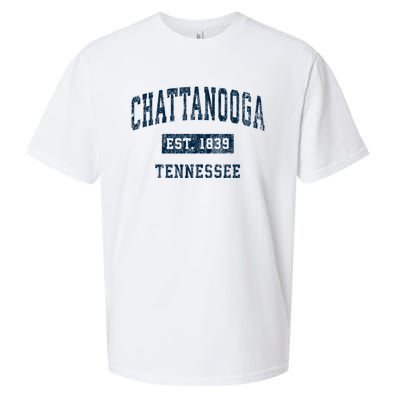 Chattanooga Tennessee Tn Vintage Sports Sueded Cloud Jersey T-Shirt