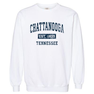 Chattanooga Tennessee Tn Vintage Sports Garment-Dyed Sweatshirt