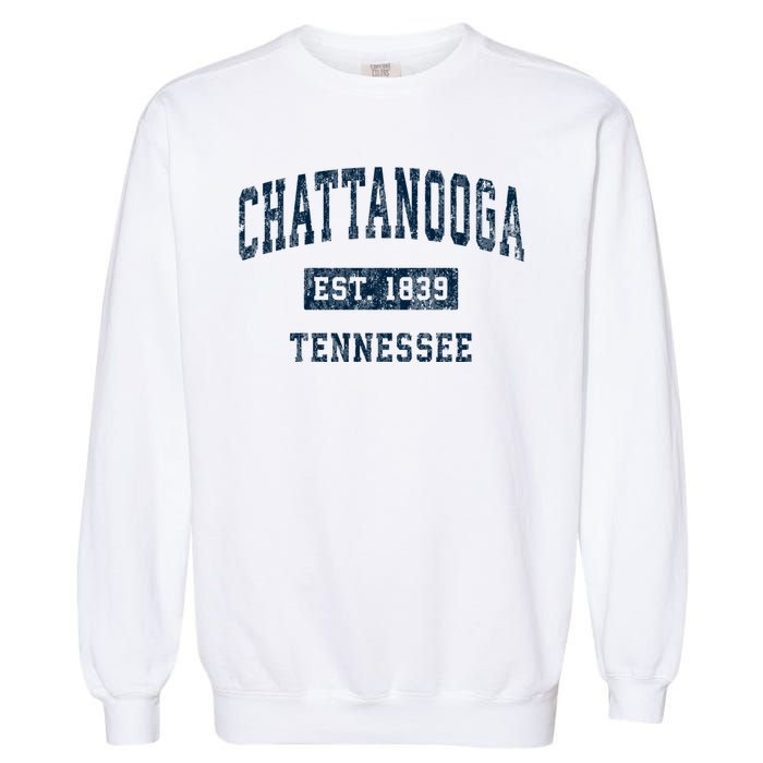 Chattanooga Tennessee Tn Vintage Sports Garment-Dyed Sweatshirt