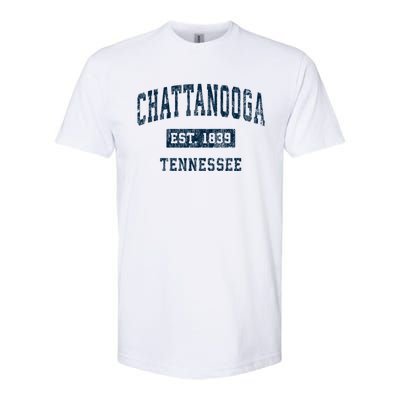 Chattanooga Tennessee Tn Vintage Sports Softstyle CVC T-Shirt