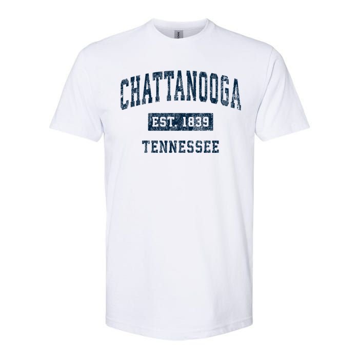 Chattanooga Tennessee Tn Vintage Sports Softstyle CVC T-Shirt