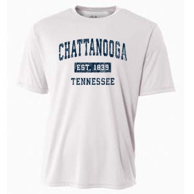 Chattanooga Tennessee Tn Vintage Sports Cooling Performance Crew T-Shirt