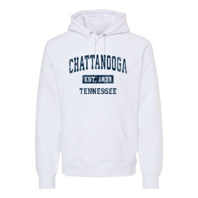 Chattanooga Tennessee Tn Vintage Sports Premium Hoodie