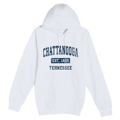 Chattanooga Tennessee Tn Vintage Sports Premium Pullover Hoodie