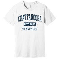 Chattanooga Tennessee Tn Vintage Sports Premium T-Shirt