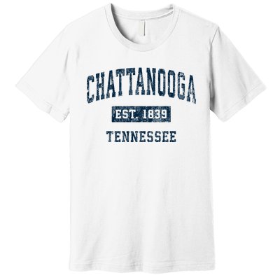 Chattanooga Tennessee Tn Vintage Sports Premium T-Shirt