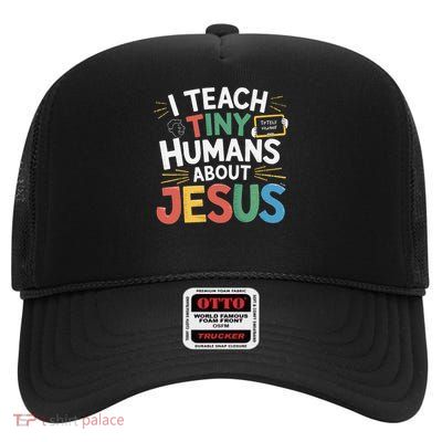 Christian Teacher Theology Bible Study by Christianity 3 High Crown Mesh Back Trucker Hat