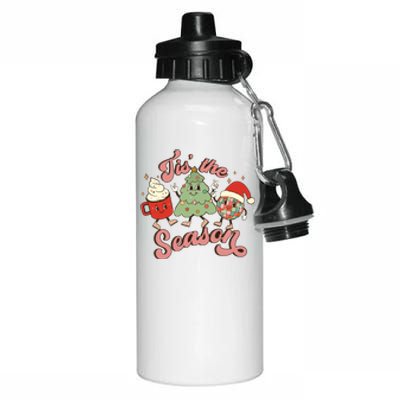 Christmas Tis The Season Aluminum Water Bottle 