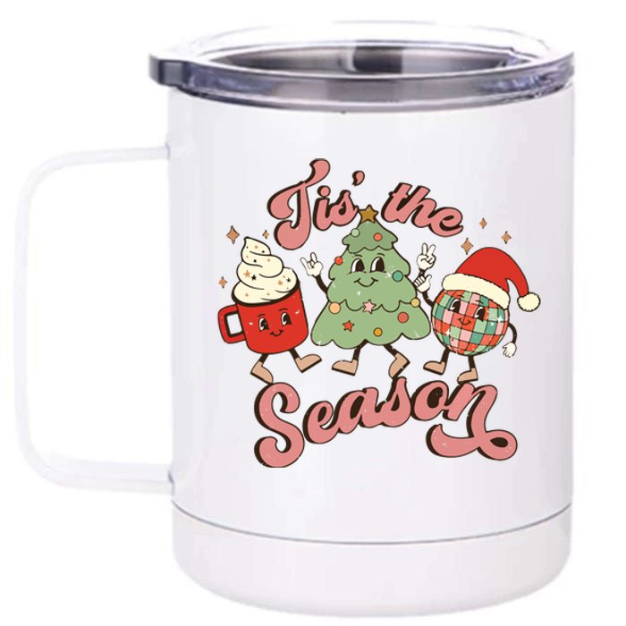 Christmas Tis The Season 12 oz Stainless Steel Tumbler Cup