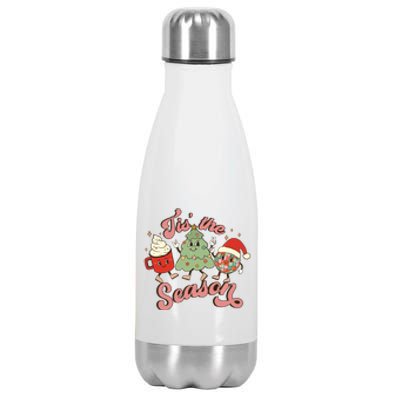 Christmas Tis The Season Stainless Steel Insulated Water Bottle