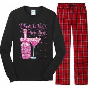 Cheer To The New Year Happy New Year 2025 Party Long Sleeve Pajama Set