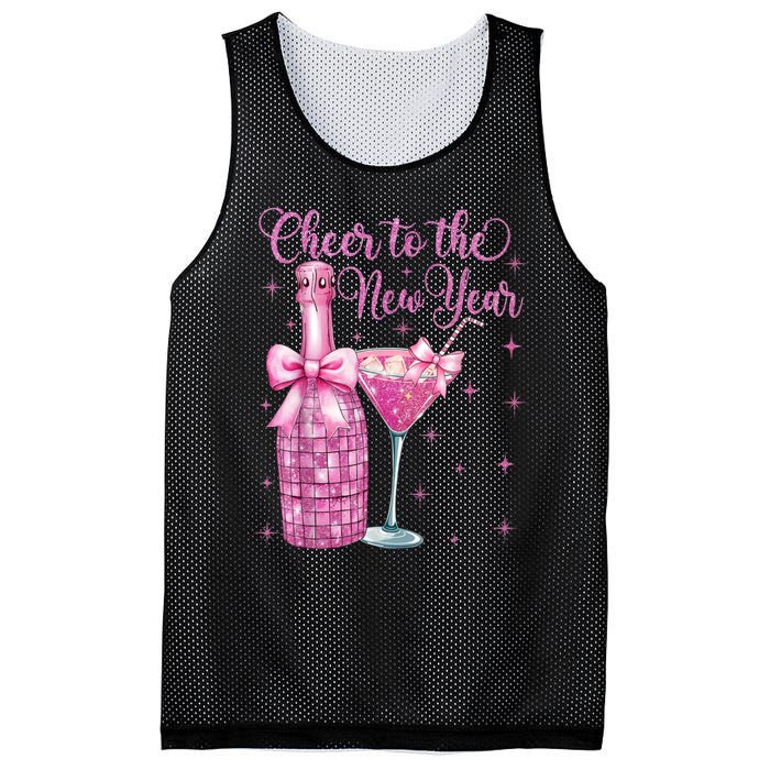 Cheer To The New Year Happy New Year 2025 Party Mesh Reversible Basketball Jersey Tank