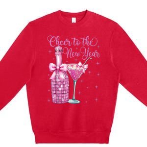 Cheer To The New Year Happy New Year 2025 Party Premium Crewneck Sweatshirt