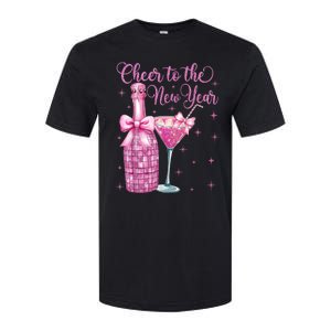 Cheer To The New Year Happy New Year 2025 Party Softstyle CVC T-Shirt