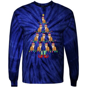 Christmas Tree Teeth Dentist Oh Dentistree Dental Hygienist Tie-Dye Long Sleeve Shirt