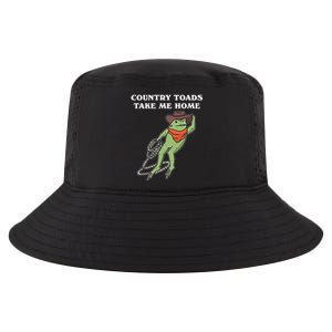 Country Toads Take Me Home Cowboy Frog Funny Western Cool Comfort Performance Bucket Hat