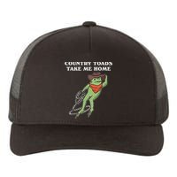 Country Toads Take Me Home Cowboy Frog Funny Western Yupoong Adult 5-Panel Trucker Hat