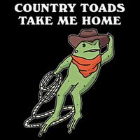 Country Toads Take Me Home Cowboy Frog Funny Western Cooling Performance Crew T-Shirt