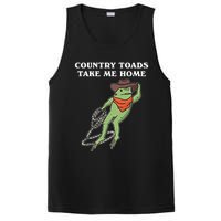 Country Toads Take Me Home Cowboy Frog Funny Western PosiCharge Competitor Tank