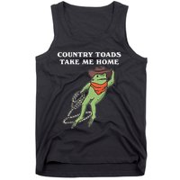 Country Toads Take Me Home Cowboy Frog Funny Western Tank Top